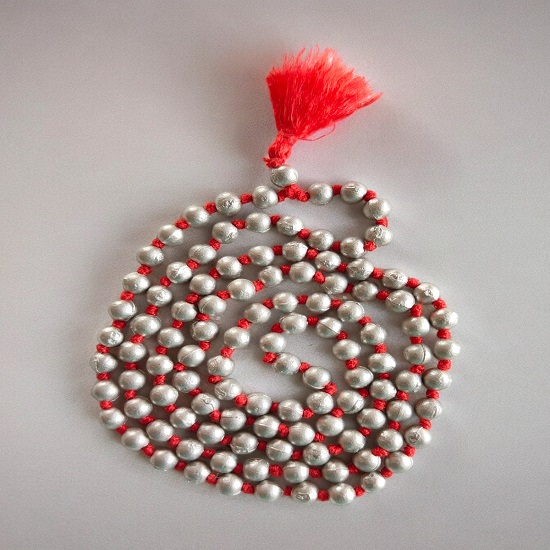 Parad Mala Original 108 Beads Energized Mercury Rosary Parad Mala Original 108 Beads Energized Mercury Rosary